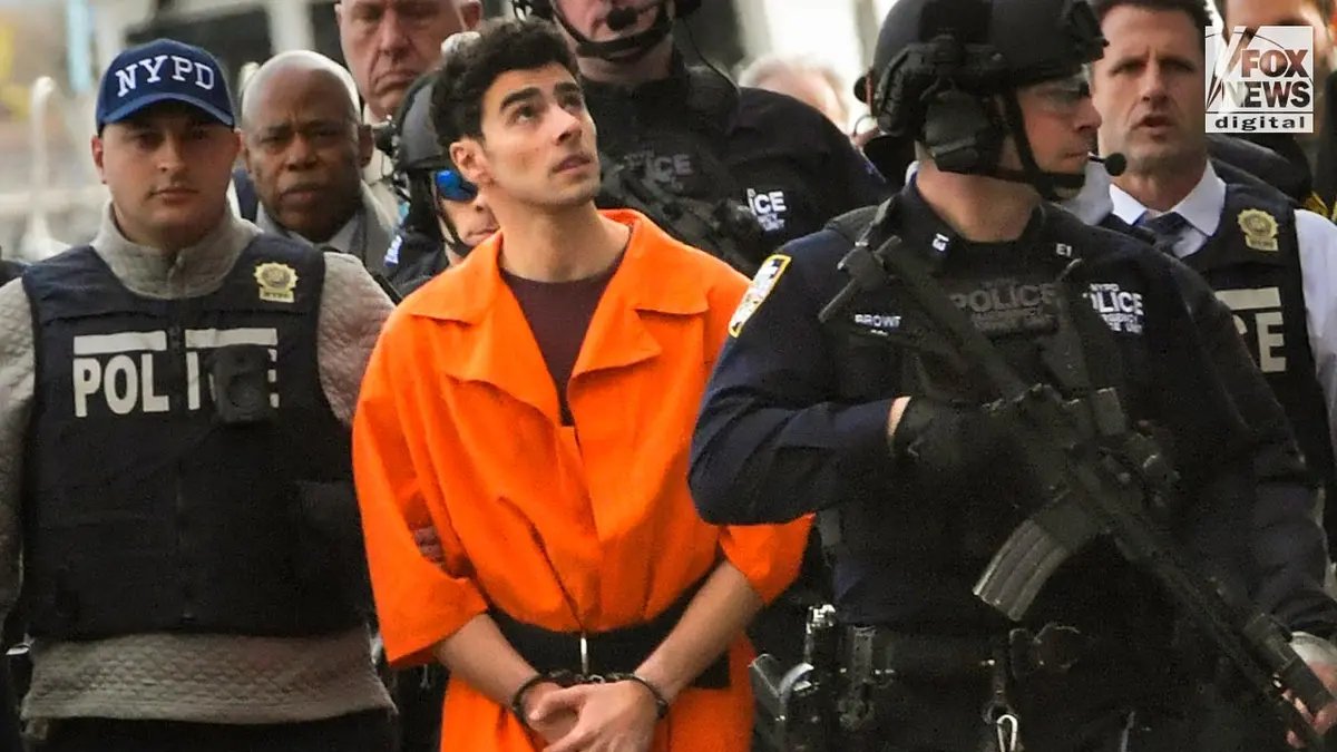 FoxNews's tweet photo. BREAKING: Luigi Mangione pleads guilty to federal charges in CEO killing 20 months after Midtown slaying https://t.co/iaQyXC1Llh