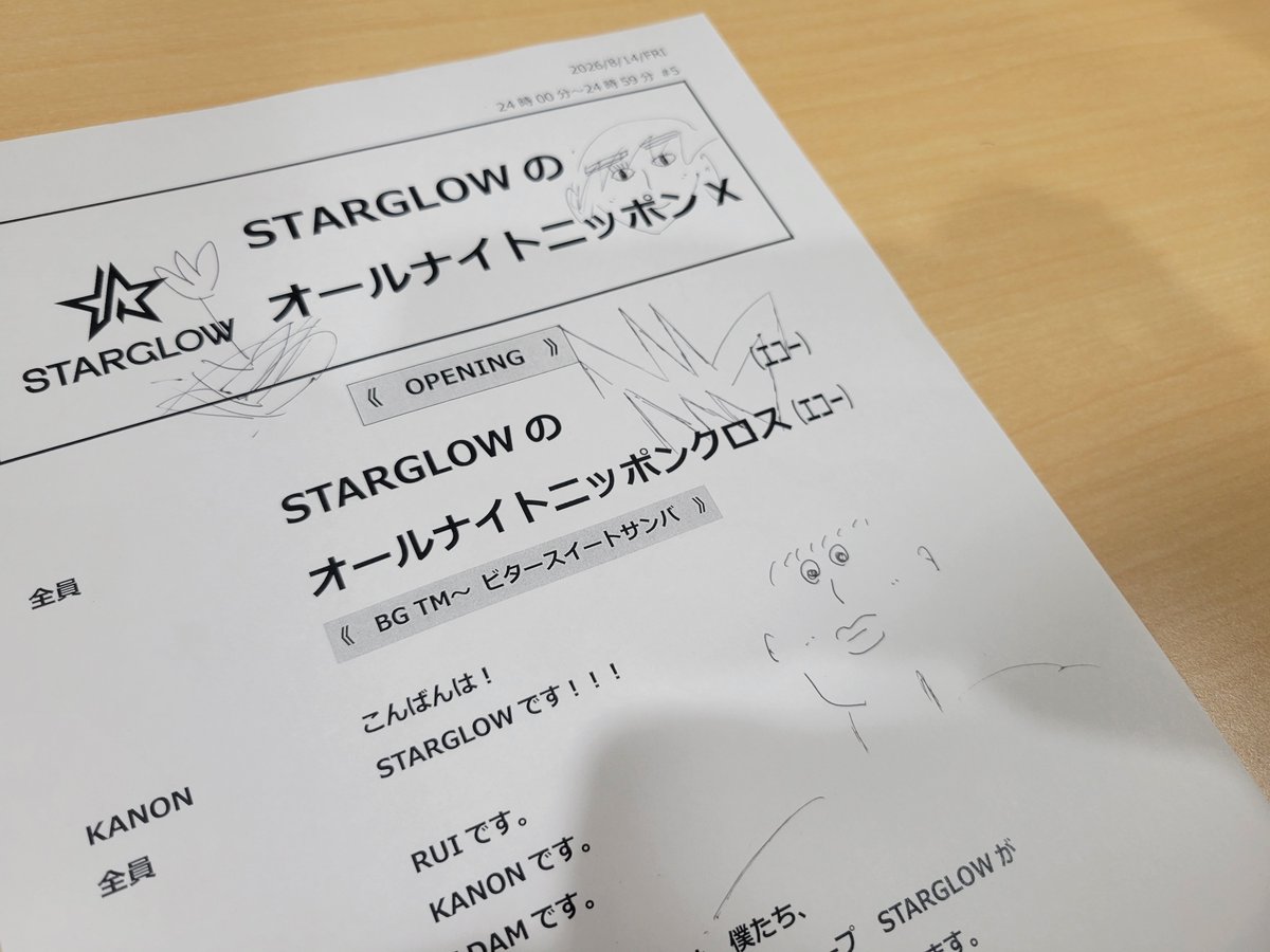 STARGLOW_ANNX's tweet photo. 台本の落書き

#STARGLOWANNX https://t.co/MtzkRjRMdK