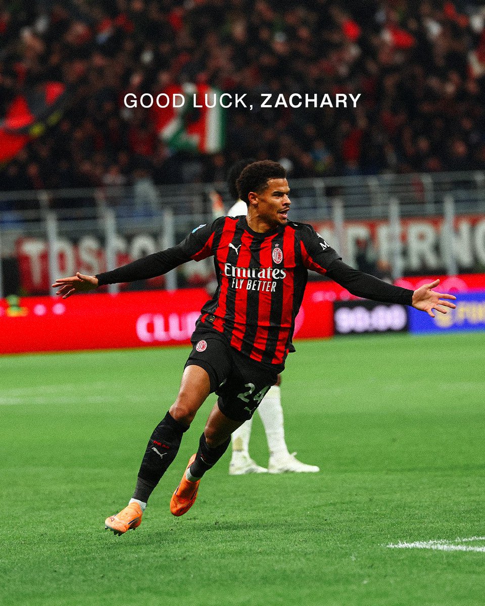 acmilan's tweet photo. Best of luck at Lyon, Zachary! 🍀 https://t.co/ljGuuAl5eX