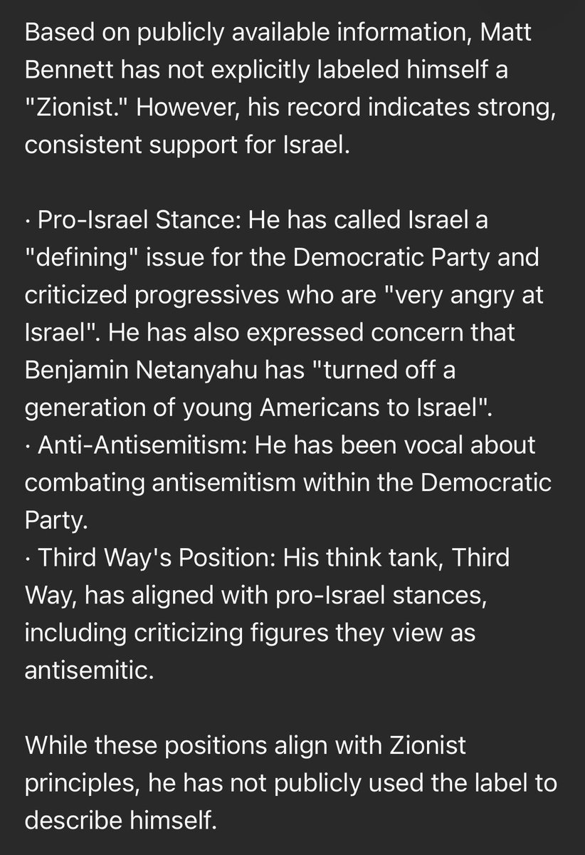 inovajon's tweet photo. @ThirdWayMattB #Turdway Matt Bennett is mad at progressives who are “very angry at Israel” for committing a genocide.
#ThirdWay seeks to make Democrats into corporate cheerleaders, indistinguishable from Republicans in every way that matters to the donor class. https://t.co/fYUOgT35e1