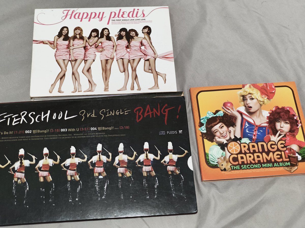 _heyshi's tweet photo. lfb wts unsealed afterschool orange caramel 4minute ukiss superm mblaq suju m albums for 50ea‼️take all for 200‼️

after school bang - 50
after school happy pledis - 50
orange caramel - 50
ukiss break time - 50
ukiss 1st con manila dvd - 50
suju m - 50
mblaq - 50
4 minute - 50 https://t.co/WENT29haBH