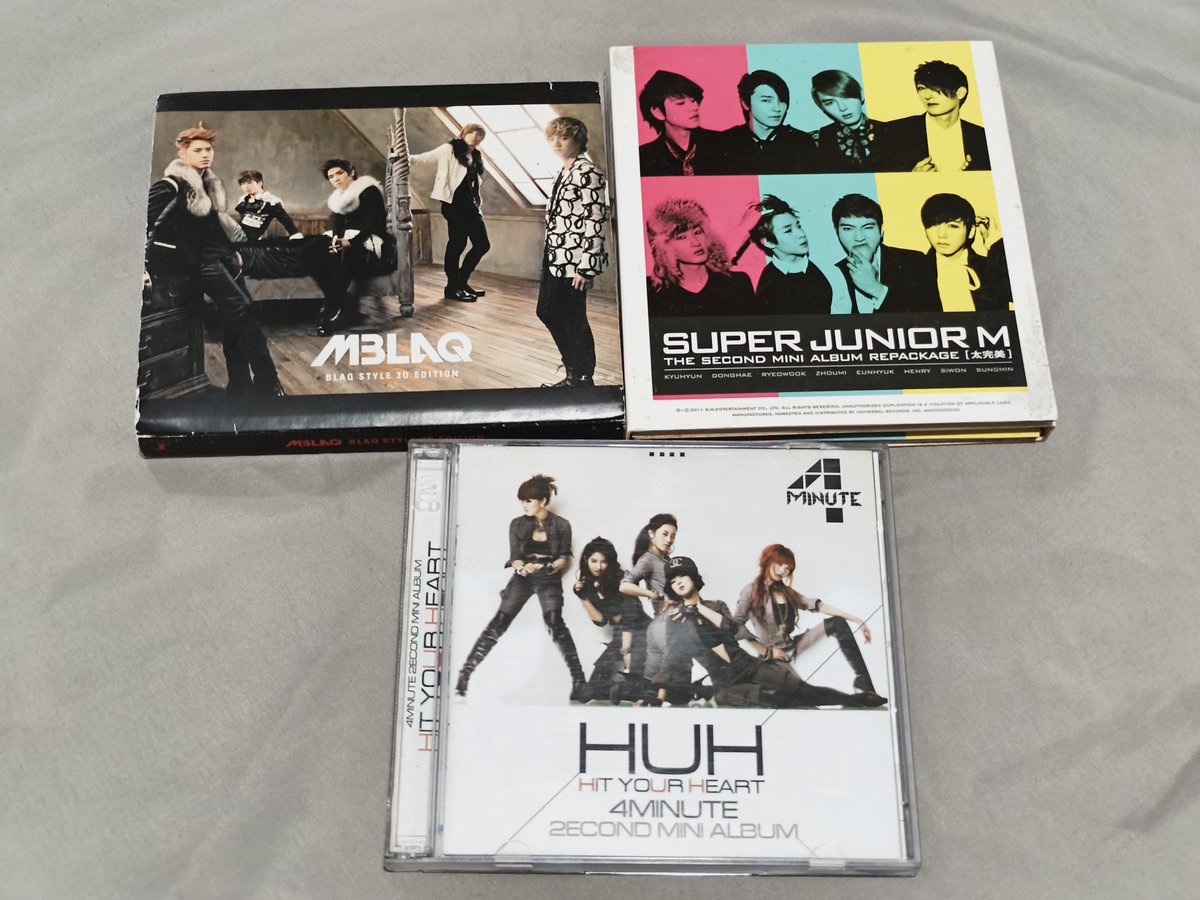 _heyshi's tweet photo. lfb wts unsealed afterschool orange caramel 4minute ukiss superm mblaq suju m albums for 50ea‼️take all for 200‼️

after school bang - 50
after school happy pledis - 50
orange caramel - 50
ukiss break time - 50
ukiss 1st con manila dvd - 50
suju m - 50
mblaq - 50
4 minute - 50 https://t.co/WENT29haBH