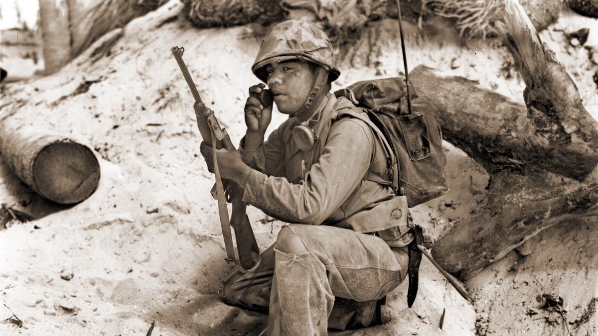 GrandCanyonNPS's tweet photo. On this day we remember and honor the Navajo Code Talkers.

#NavajoCodeTalkerDay 

In 1942 the Marine Corps recruited 29 young Navajo men to serve in the Pacific during World War II. They developed a way to use their native Diné language as a code to send messages during combat operations —while communicating over telephones and radio. 

Since Diné, at the time, was only a spoken language, there was no written alphabet and neither the Japanese Army nor Navy were ever able to crack the code.

From 1942 to 1945, Navajo code talkers participated in every Marine assault in the Pacific. In total there were around 420 Navajo Code Talkers between 18 and 25 years of age. Sixteen were killed in action.

They were able to encode, send and decode a short message in as few as 20 seconds.

During the first two days of the battle of Iwo Jima, over 800 messages were sent and received by six code talkers without making any errors.

Sadly, when they returned home, they were not allowed to tell anyone what they did during the war. There were no celebrations, parades, or ceremonies recognizing their efforts during the war. Their work remained classified until 1968. 

In 1982 President Reagan declared August 14 "National Navajo Code Talker Day," to honor their service to the nation. 

Learn More > https://t.co/J1idJ4zzXm

#NavajoCodeTalker #Navajo #Diné #Arizona #NewMexico #FlashbackFriday