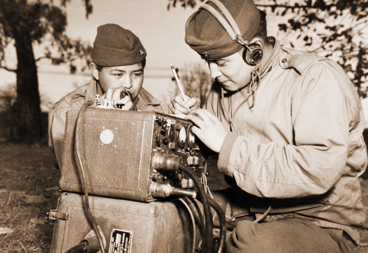 GrandCanyonNPS's tweet photo. On this day we remember and honor the Navajo Code Talkers.

#NavajoCodeTalkerDay 

In 1942 the Marine Corps recruited 29 young Navajo men to serve in the Pacific during World War II. They developed a way to use their native Diné language as a code to send messages during combat operations —while communicating over telephones and radio. 

Since Diné, at the time, was only a spoken language, there was no written alphabet and neither the Japanese Army nor Navy were ever able to crack the code.

From 1942 to 1945, Navajo code talkers participated in every Marine assault in the Pacific. In total there were around 420 Navajo Code Talkers between 18 and 25 years of age. Sixteen were killed in action.

They were able to encode, send and decode a short message in as few as 20 seconds.

During the first two days of the battle of Iwo Jima, over 800 messages were sent and received by six code talkers without making any errors.

Sadly, when they returned home, they were not allowed to tell anyone what they did during the war. There were no celebrations, parades, or ceremonies recognizing their efforts during the war. Their work remained classified until 1968. 

In 1982 President Reagan declared August 14 "National Navajo Code Talker Day," to honor their service to the nation. 

Learn More > https://t.co/J1idJ4zzXm

#NavajoCodeTalker #Navajo #Diné #Arizona #NewMexico #FlashbackFriday