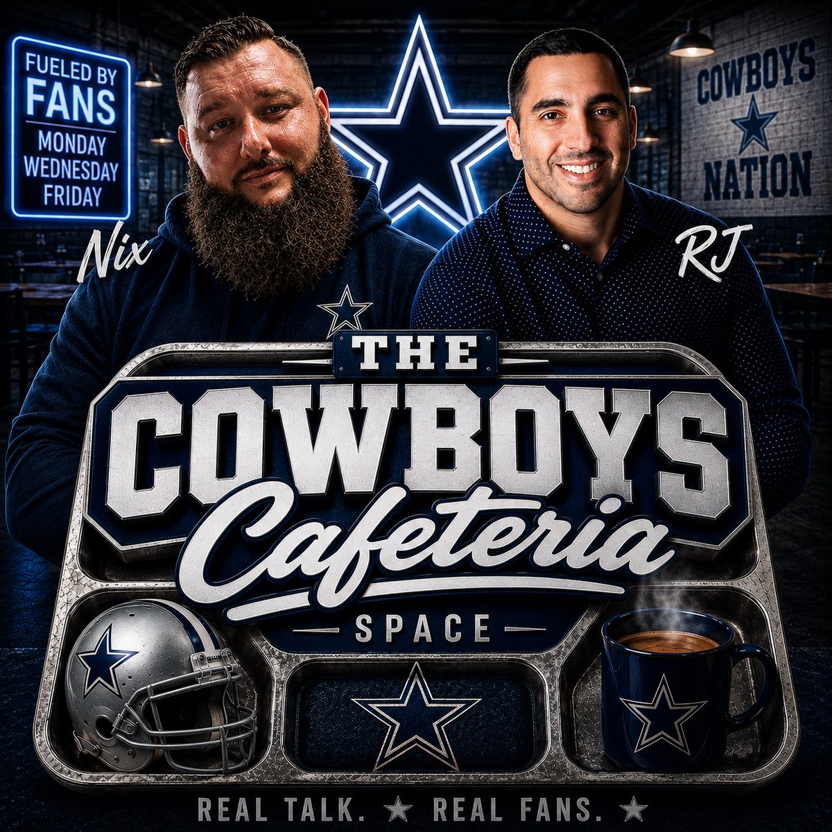 Your_Guy_Nix's tweet photo. Super excited to announce a Brand New Space series with my guy @rjochoa launching next week The Cowboys Cafeteria! 

Every Monday, Wednesday, and Friday pull up hungry at noon TEXAS TIME for some #DallasCowboys talk! https://t.co/BhBhrxKlYx