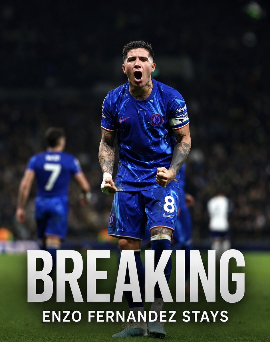 CFCPys's tweet photo. 🚨 BREAKING: There is no agreement publicly, so as it’s understood right now… Enzo Fernandez STAYS at Chelsea Football Club according to Chelsea’s deadline. #CFC https://t.co/cBQ2bLJ1Xl