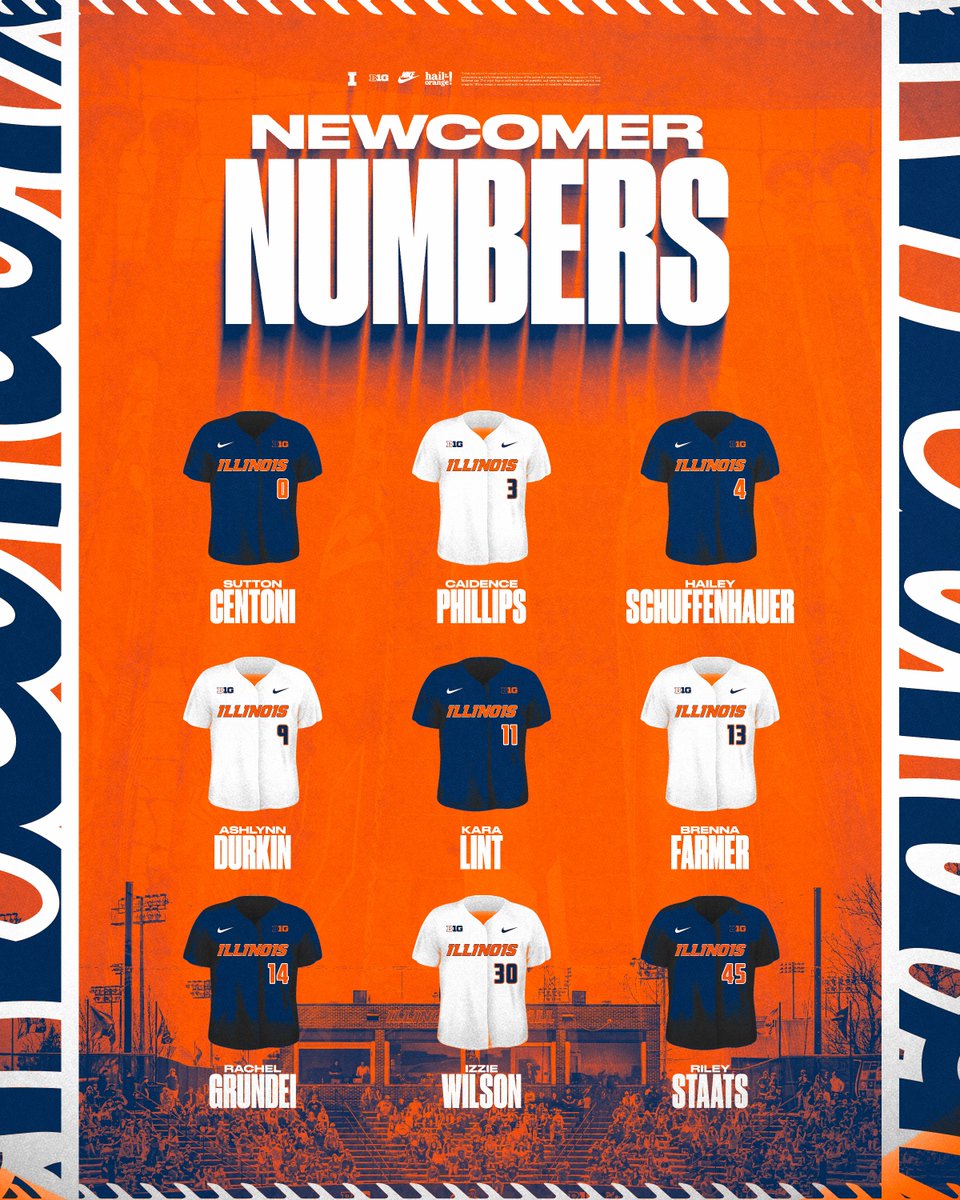 IlliniSB's tweet photo. New Illini means new numbers🤩 https://t.co/ru1ChhaPvC