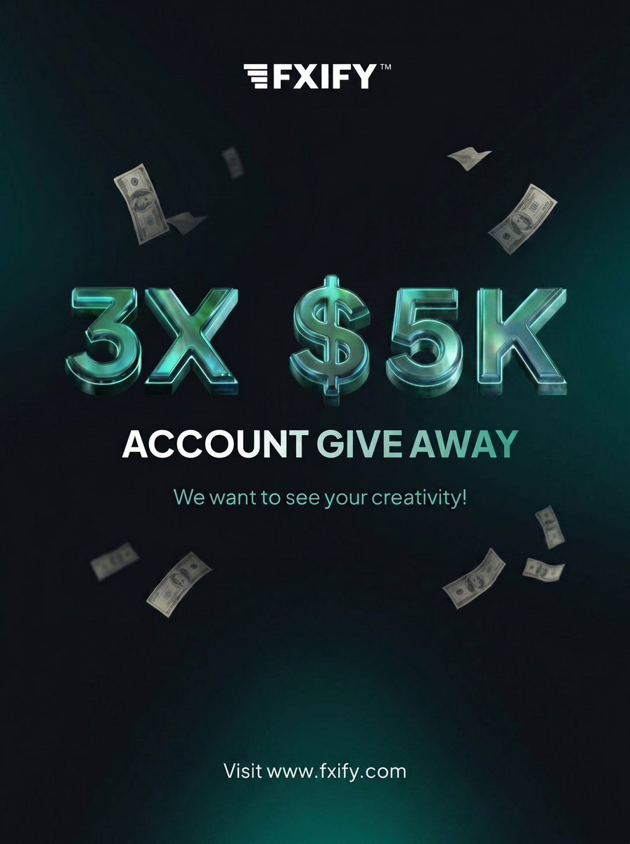 JeRRyMMXM's tweet photo. 🚨🚨3 x $5k 2–Step FXIFY Account Giveaway🚨🚨

To enter:
▶️Follow @JeRRyMMXM | @DexxMMXM | @FortuneMMXM 

▶️Also Follow @fxifycom | @FxifyDavid 

▶️Repost, Like & Tag 3 friends

▶️Repost quoted post 

▶️Join Telegram: https://t.co/fI887QSJ2l

Complete All Tasks!

Be active! Winners to be announced soon!⏳
