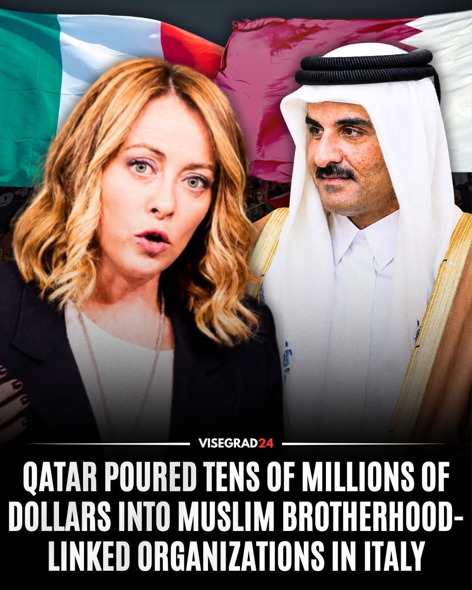 visegrad24's tweet photo. A May 2026 report on Muslim Brotherhood-linked organizations in Italy says Qatar has been the network’s principal source of foreign state financing, channeling tens of millions of euros into mosques and Islamic institutions.

According to the report, Qatar Charity, operating in Europe through Nectar Trust, funded 45 projects worth €50 MILLION in Italy, more than in any other European country.

The main beneficiary was UCOII, described in the report as Italy’s leading Muslim Brotherhood-linked organization. Former UCOII president Izzeddin Elzir acknowledged that the organization received at least €30 MILLION from the Qatari funding.

Qatar Charity financed 43 UCOII-affiliated mosques, including construction projects in Bergamo and Ravenna and projects at existing Islamic centers in Rome, Piacenza and elsewhere.

The report’s overall assessment is that Qatar and Kuwait have been the principal foreign funding sources for Muslim Brotherhood-linked organizations in Italy, with Qatar Charity alone transferring approximately €50 million to projects in the country.