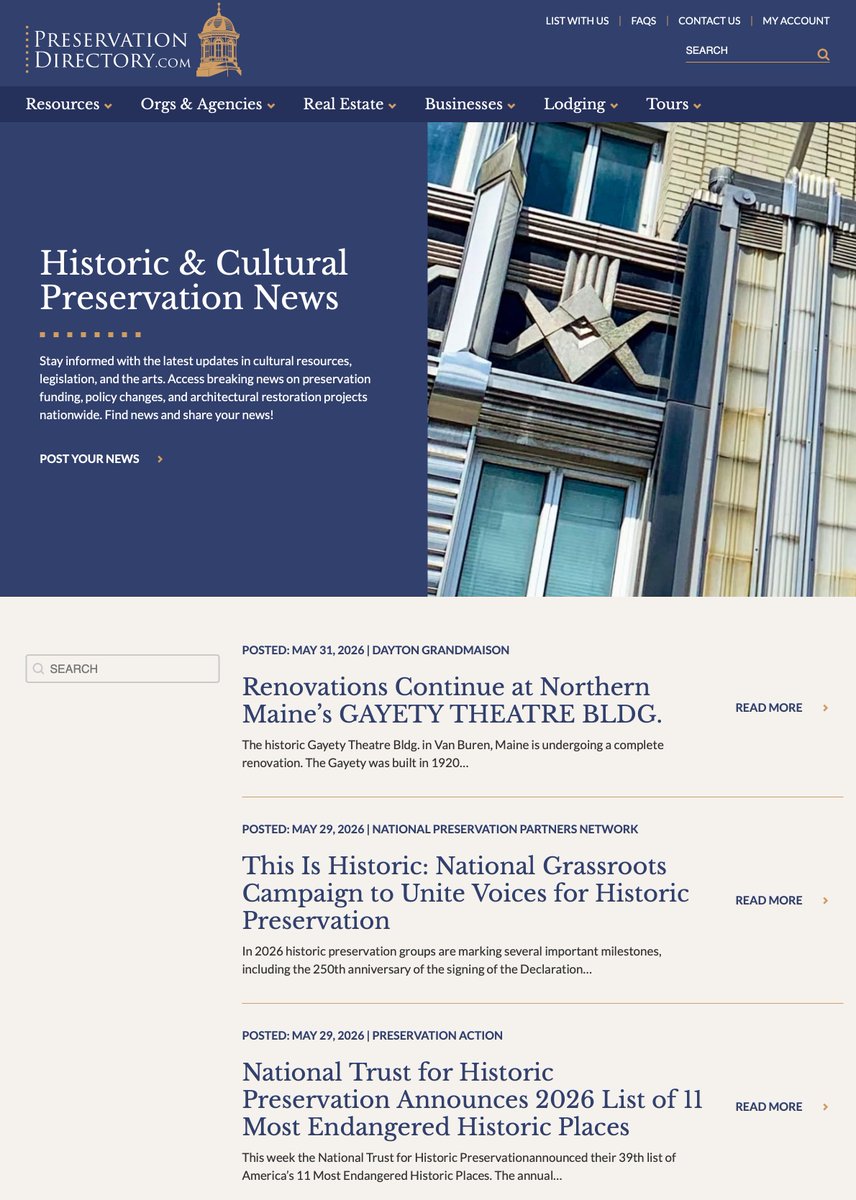 HistoricPres's tweet photo. Section 106 of the National Historic Preservation Act (NHPA) is Facing the Most Significant Regulatory Threat of its Nearly 60-Year History https://t.co/TryAM6A7ei #historicpreservation #preservationdirectory #preservation #culturalresources https://t.co/FRydbDGI3s