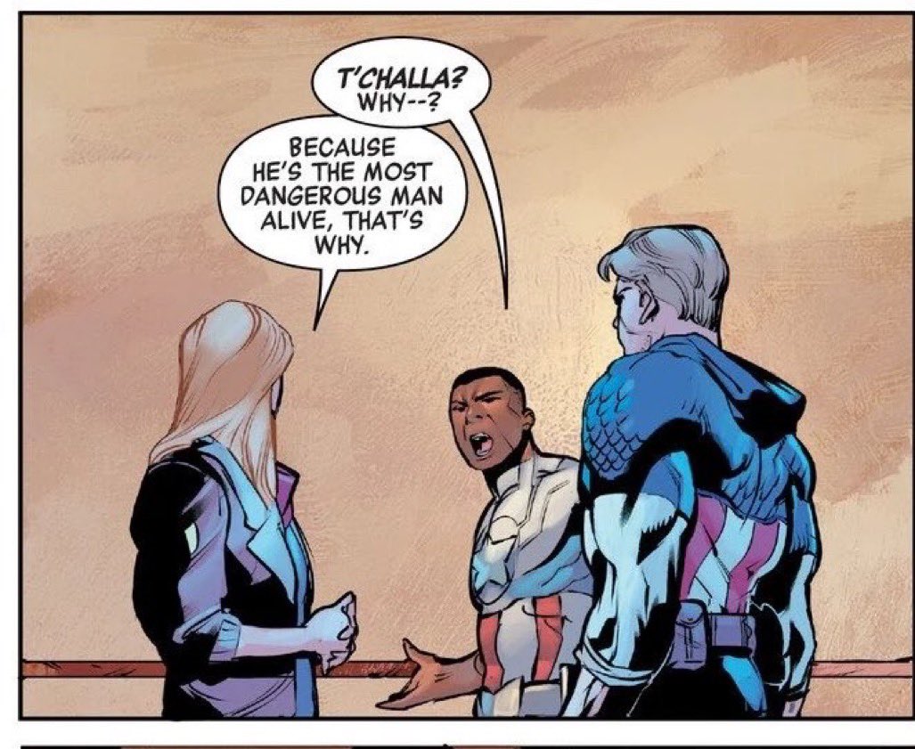 Kentheghost1's tweet photo. Black Panther is many things to many people but above all he will always be: The Most Dangerous Man Alive. Pray you never have to find out why. #respecttchalla https://t.co/m4eQkmsMLh
