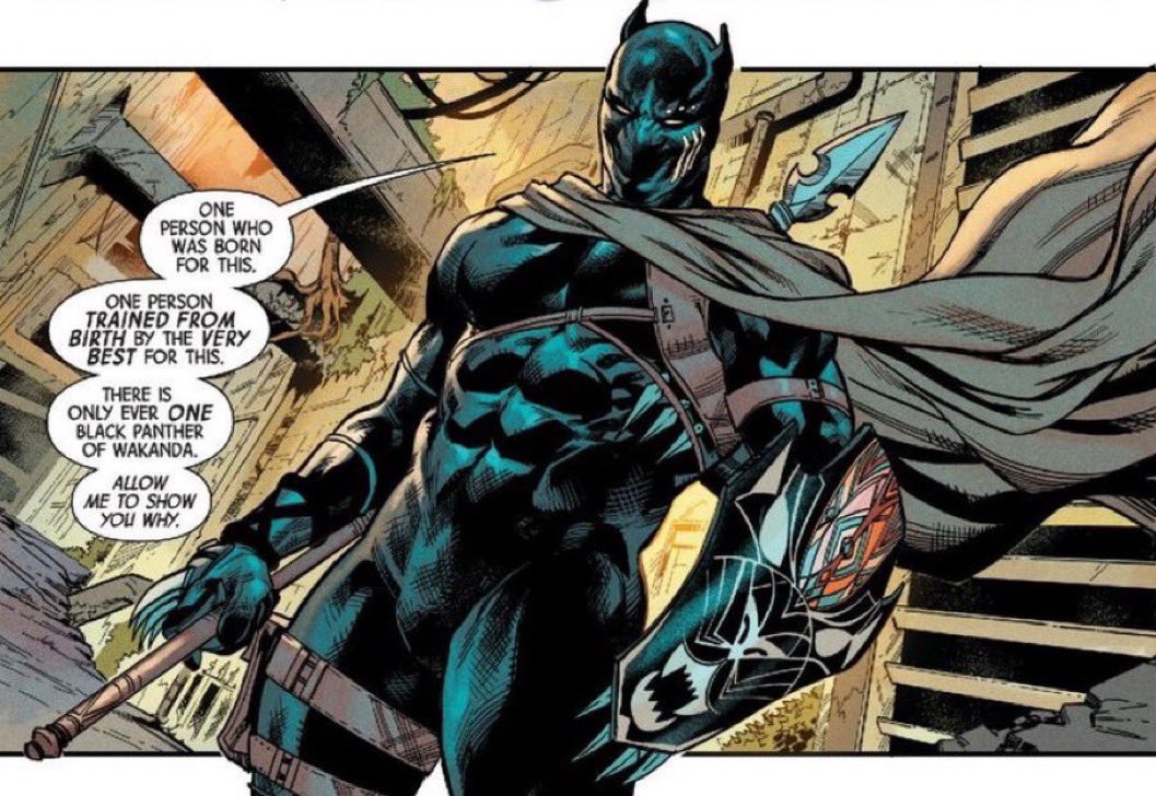 Kentheghost1's tweet photo. Black Panther is many things to many people but above all he will always be: The Most Dangerous Man Alive. Pray you never have to find out why. #respecttchalla https://t.co/m4eQkmsMLh