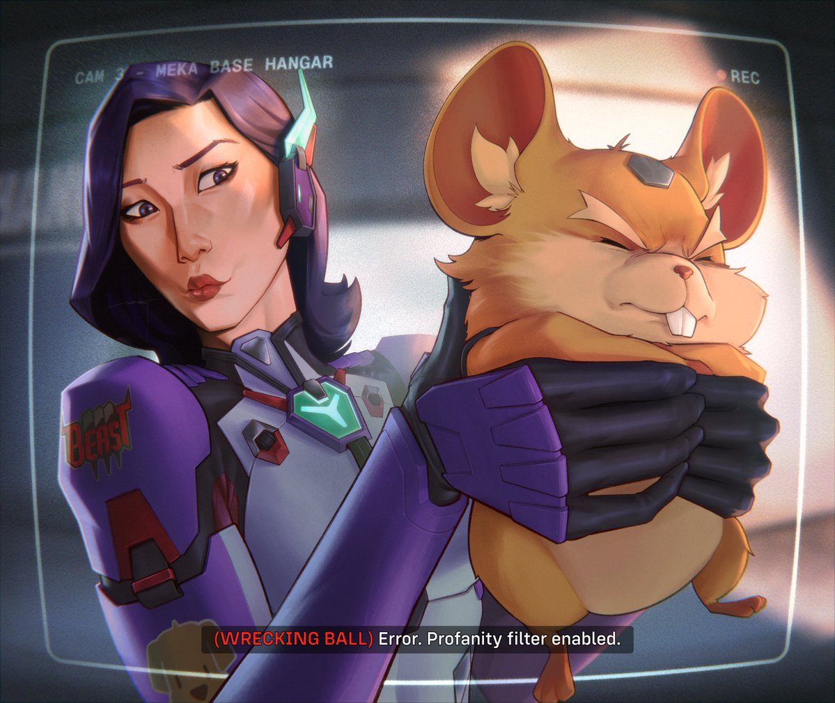 mziegfield's tweet photo. REAL footage of D.Mon finding the rat on MEKA base https://t.co/Pbn2I3vh6g