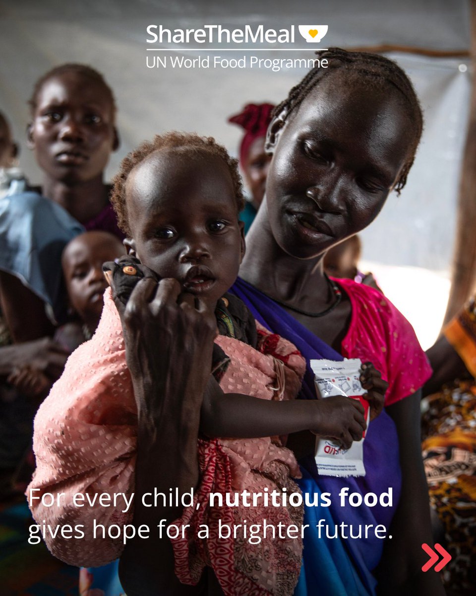ShareTheMealorg's tweet photo. Every shared #meal makes a difference for people facing #hunger during ongoing and unexpected emergencies. 🤗

👉 https://t.co/KxMIi25i8L

📲 With just a few taps, you will share lifesaving food and #school meals and @WFP will deliver them.

Help us create a #ZeroHunger world. 💛 https://t.co/Xm90SlW1T9