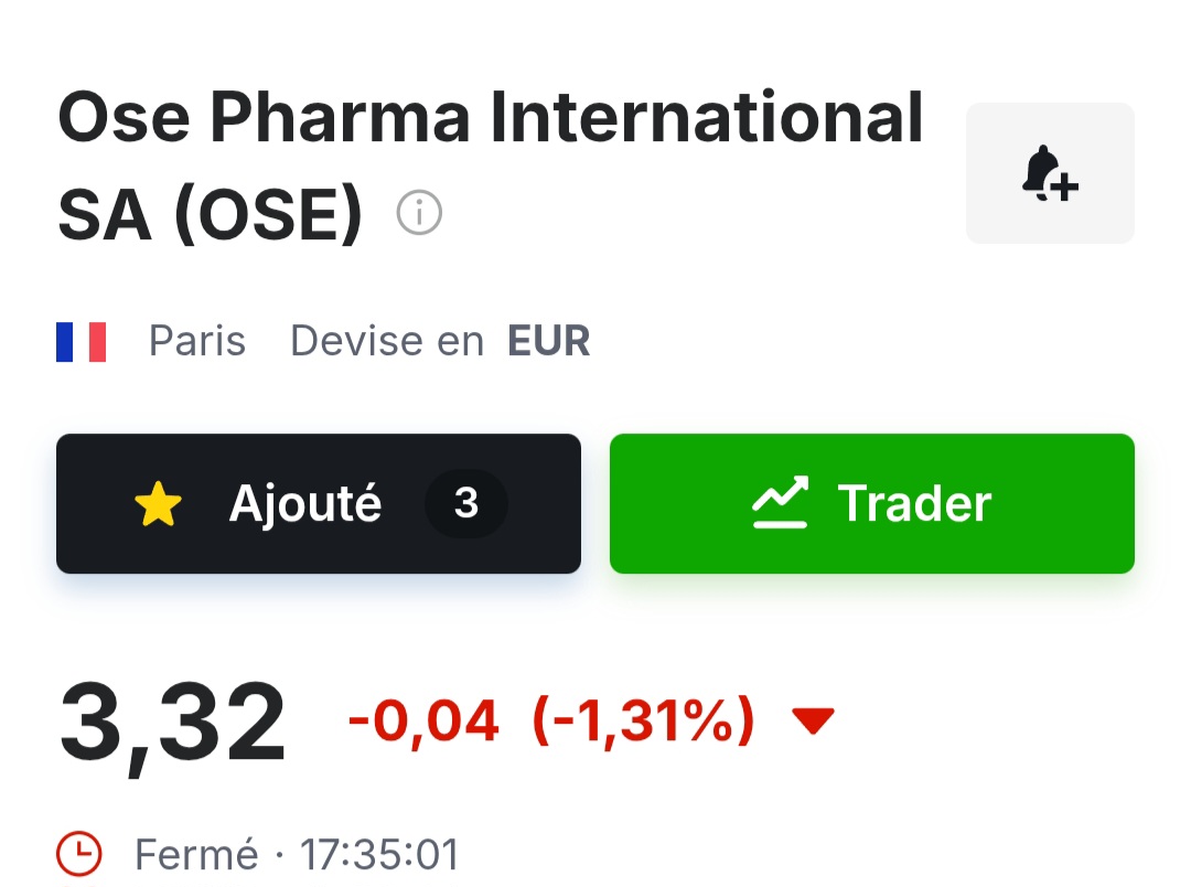 FernandaTrend8's tweet photo. Le trend #ose a ete sauvé comme celui sur #2crsi 

Si vous etes au bout de votre  vie sur une perte latente de 3%  ou sur une perte tout court faut vite arreter le trading

La theorie cest une chose mais si sur le terrain t'as un mental en mousse faut faire du baby foot 😉

A+ 😘 https://t.co/I4hjSW4m4b