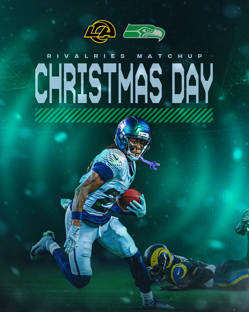 Seahawks's tweet photo. 'Tis the season for a rivalry.

Seahawks and Rams will be the first teams to face off in Rivalries uniforms. https://t.co/EROKfMkiKa