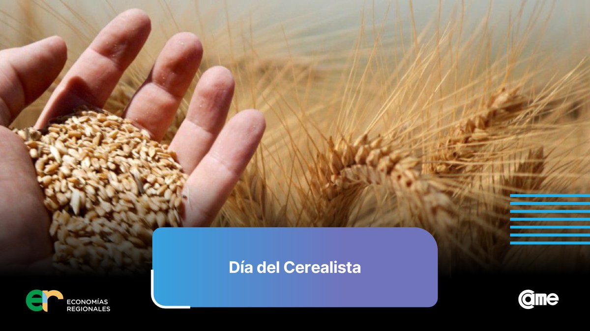 CAMEecoregional's tweet photo. [EFEMÉRIDE] 🌾 Hoy celebramos el Día del Cerealista, en recuerdo del primer embarque de trigo argentino al extranjero, realizado un 14 de agosto de 1926.

Saludamos a todos los cerealistas en su día. 🇦🇷👏 https://t.co/GnP6VYpr7S