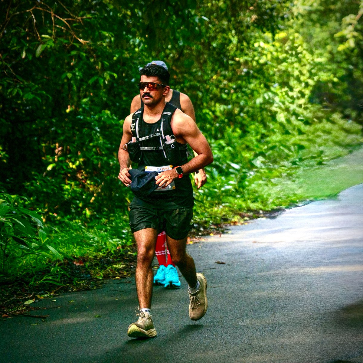 CISFHQrs's tweet photo. 🏃 Defying Human Limits. 120 KM of Grit. One Remarkable Achievement

Pushing the boundaries of endurance, Shri Aishwarya Upadhyay, Team Commander/Asst. Commandant, successfully completed the Hell Race 120K Ultramarathon in Goa on 08 August 2026.

Among the 120 runners who started the 120K category, only 88 reached the finish line. The race tested participants with 1,800 metres of elevation gain, steep and undulating hills, dense forest stretches, slippery roads, relentless rain and high humidity.

Remarkably, Shri Aishwarya Upadhyay's longest running distance before this event was 42 km. In his first ultramarathon, he made a big leap to 120 km, nearly three times his previous best.

His remarkable achievement reflects the resilience, discipline and indomitable spirit that define CISF personnel.

#Endurance #UltraMarathon #Goa

@MoHFW_INDIA 
@IndiaSports