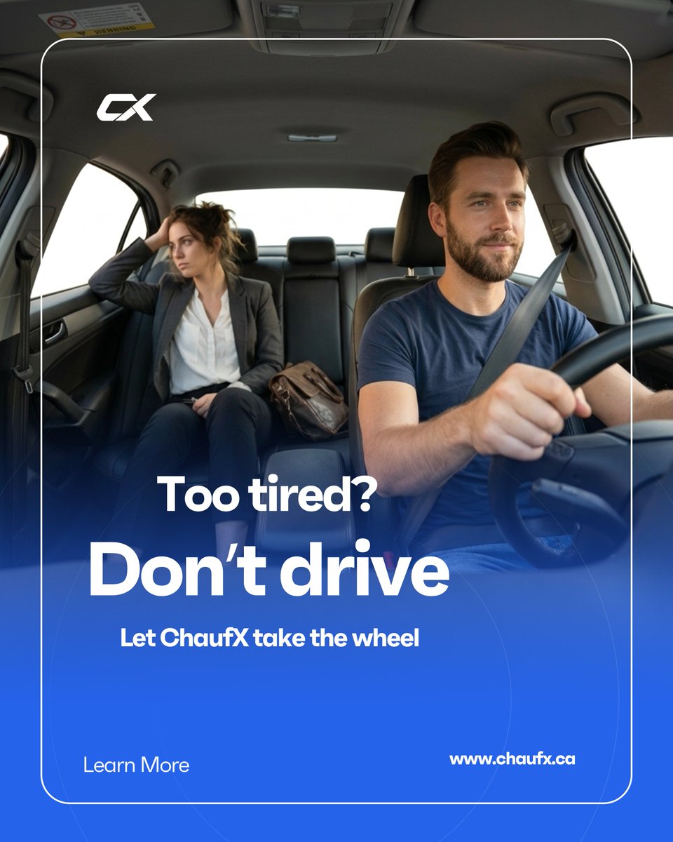 ChaufX_'s tweet photo. A fine. A tired drive home. A risk you didn't need to take.
A ChaufX driver removes all three, in your own car, wherever you're headed in Etobicoke and beyond. #ChaufX #Etobicoke #GTA https://t.co/SgB1eYPyIF