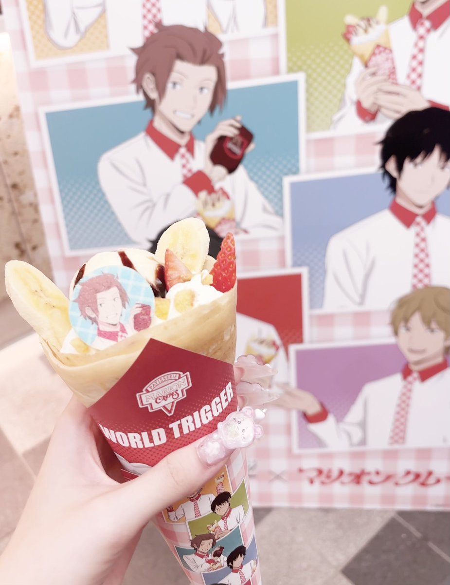 nuruikaisetsu's tweet photo. マリオンクレープコラボの迅にも会ってきたよꢏꢷ^ᴗ ̫ ᴗ^🍓衣装がダイナーっぽくて可愛い🪄 https://t.co/7RP88c0QmX