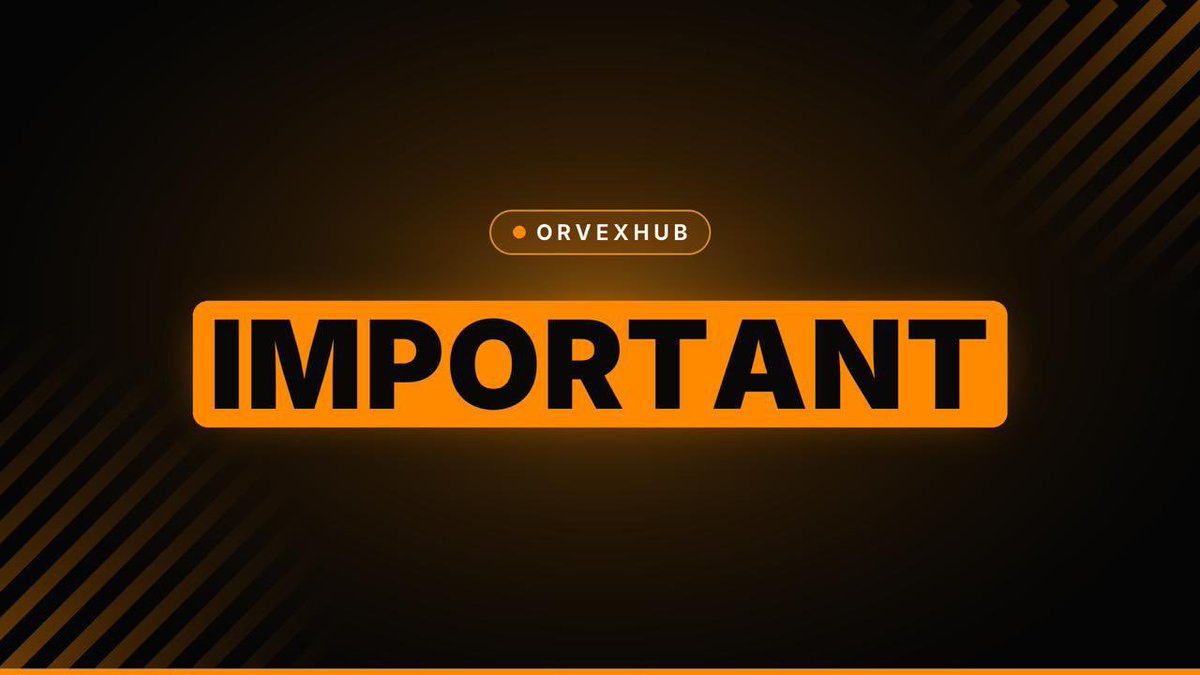 SaleemCryptoo's tweet photo. 🚨 OFFICIAL $ORVX PRE-MARKET WARNING 🚨

The $ORVX token has NOT launched yet. There is currently:

❌ No official contract address
❌ No official liquidity
❌ No official trading pair

Several pre-market platforms are already listing “$ORVX” and allowing people to trade before TGE. OrvexHub has officially stated that it has NO relationship with these platforms.

There is: 🚫 No agreement
🚫 No partnership
🚫 No allocation
🚫 No endorsement

OrvexHub says it has not supplied any $ORVX tokens to these platforms and does not recognise the positions being sold there.

⚠️ Important: Any tokens or positions being traded on those platforms are private contracts between those platforms and their users. They should not be considered official $ORVX.

🔐 Protect Your Allocation

Your official $ORVX allocation exists only on your Claim page on the official OrvexHub website.

Until TGE, remember:

🚨 There is NO official contract address yet. Anyone claiming otherwise may be attempting to scam you.

🔒 OrvexHub says they will never DM you first, ask for your seed phrase, or ask you to connect your wallet to “verify,” “unlock,” or “speed up” your claim.

📢 The official TGE date, contract address, and first listing will be announced through @orvexhub on X before anywhere else.

⚠️ No Telegram. No Discord.
There is no official Telegram channel, group, chat, or bot.

✅ Official X account: @orvexhub
✅ Official website: https://t.co/toT6dzHb0q

Stay alert and verify everything through the official account. If it wasn't posted by @orvexhub, don't assume it's official.

#ORVX #OrvexHub #Crypto #Web3 #TGE #Airdrop #CryptoSecurity #DYOR
