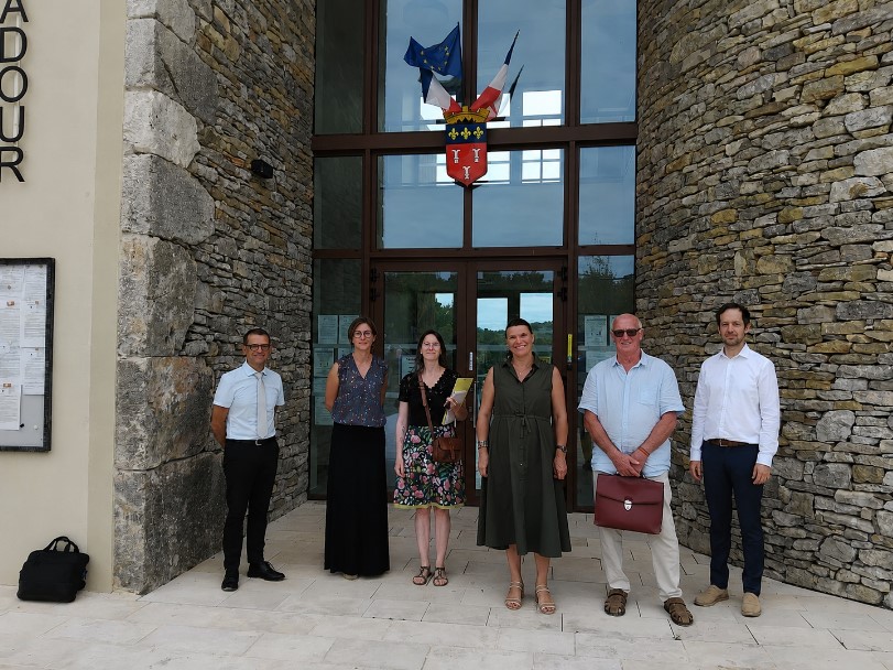 Image de Préfète du Lot - #collectivités | Gwenaëlle COAT, sous-préfète de Gourdon et Philippe BRUERE Secrétaire Général de la