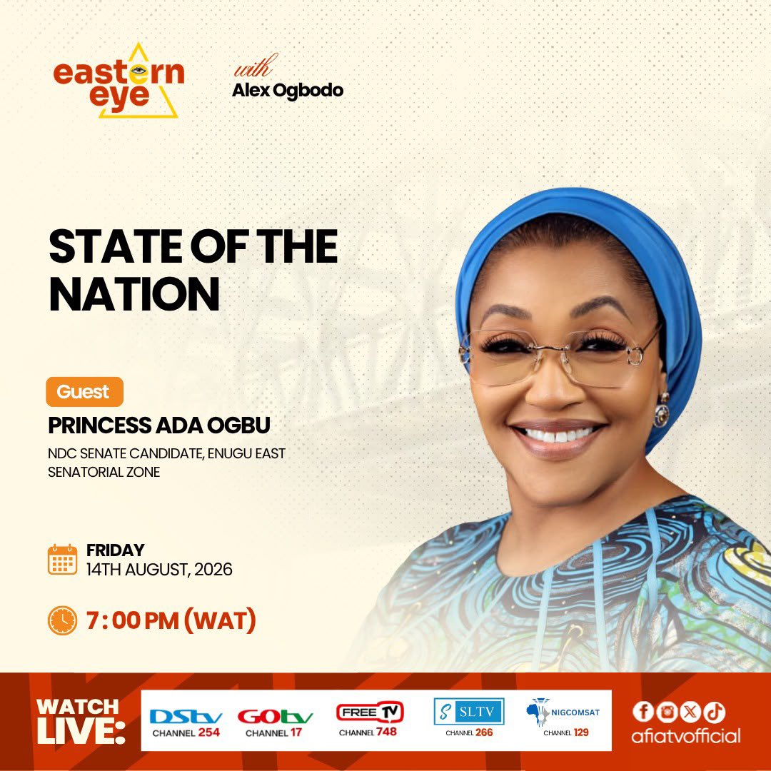 ChidubemMaxwel4's tweet photo. DON’T MISS THIS CONVERSATION.

Listen to know what quality Representation means and what the people expect from their Representatives.

Princess Ada Ogbu will be live tonight 7pm 🕖 on Afia Tv Eastern Eye 👁️. https://t.co/Ef9NHiVZGA