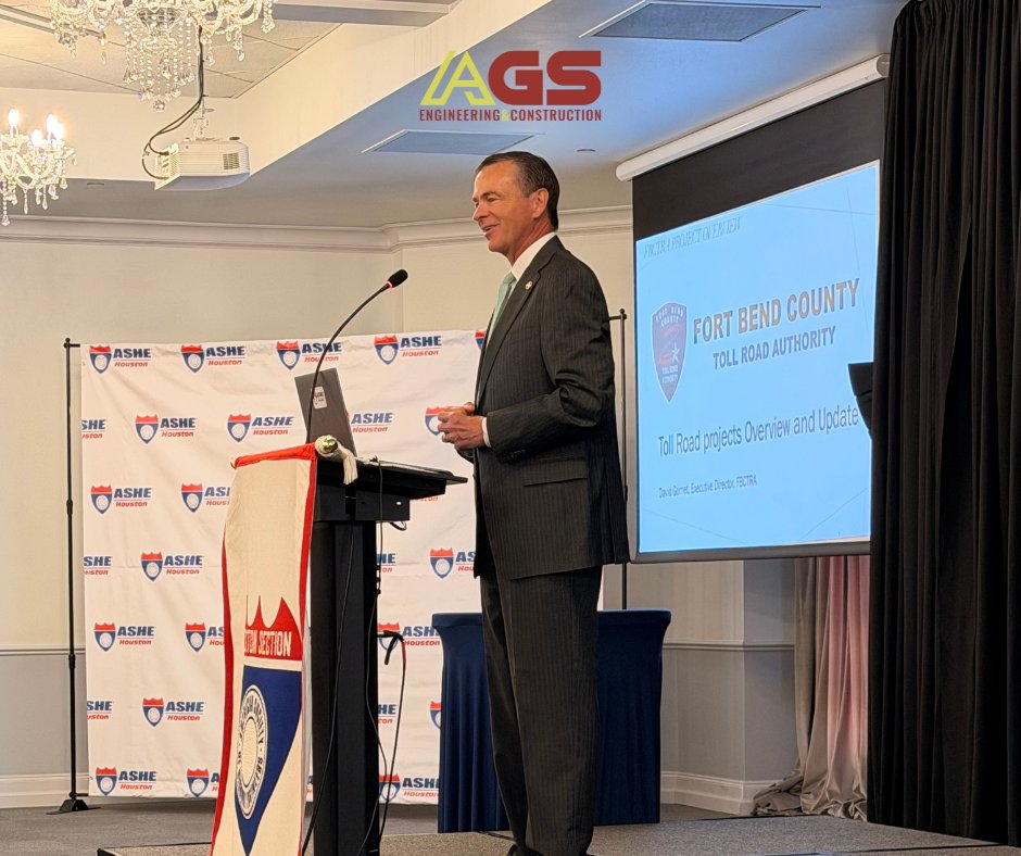 SolutionsAlly's tweet photo. The #AGSTeam attended the ASHE Houston Section August luncheon featuring guest speaker David Gornet, P.E., Executive Director, FBCTRA. Thank you for your time and presentation. It was a great opportunity to learn more about FBCTRA project updates.

#ASHEHouston #ASHE #AGS https://t.co/1ZPJeOoIDu
