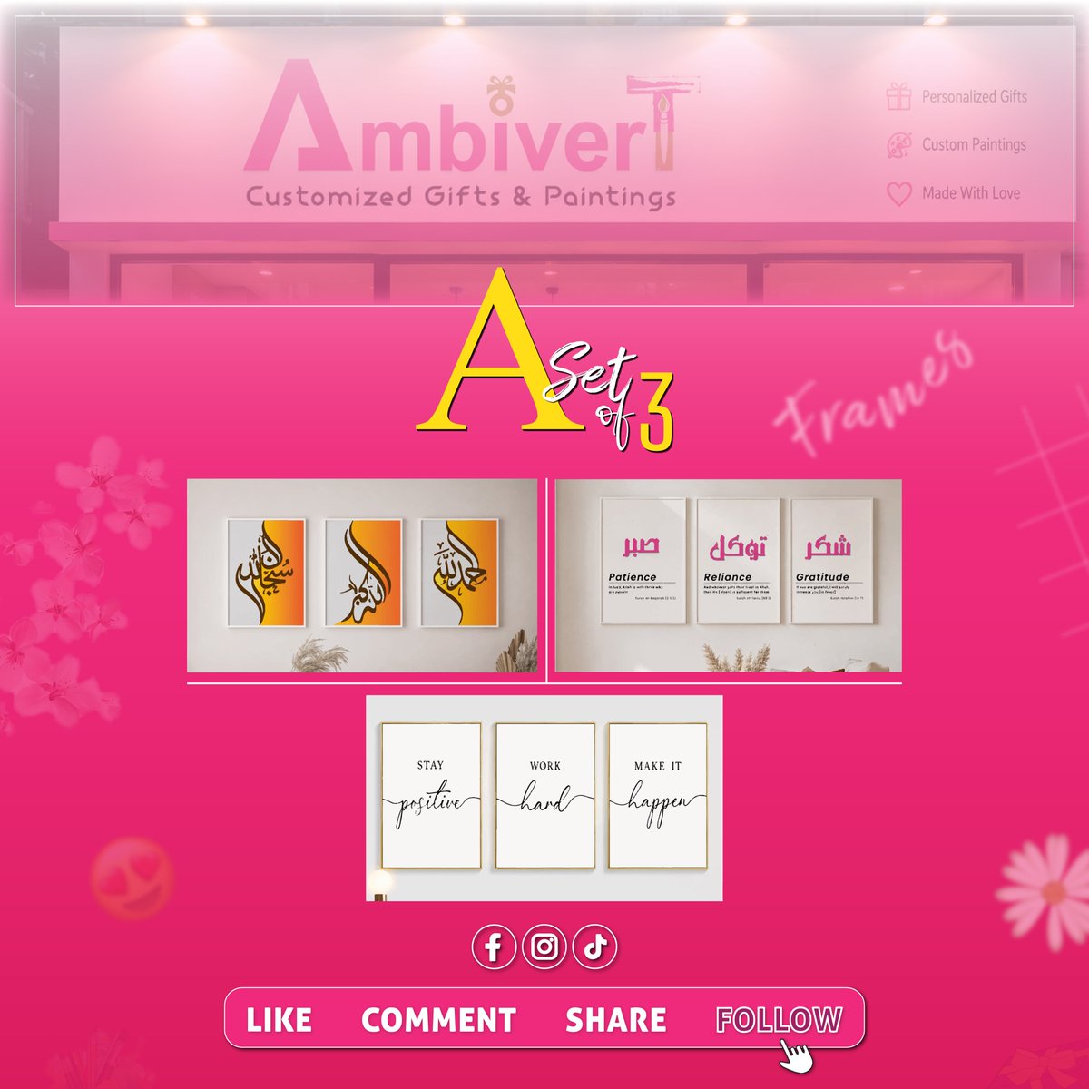 ambivert_gp's tweet photo. Create a beautiful statement with a personalized set of 3 frames designed to complement your space and reflect your style, because every wall deserves something meaningful, elegant, and uniquely yours ✨🖼️💖 https://t.co/HKRL9VlMGU
