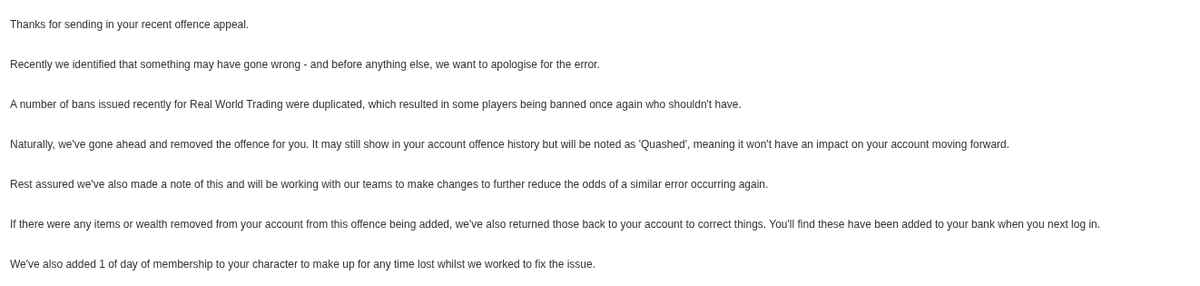 fetssz's tweet photo. @OldSchoolRS @JagexSupport I got unbanned fellas. GL. https://t.co/jjbbhoePrc