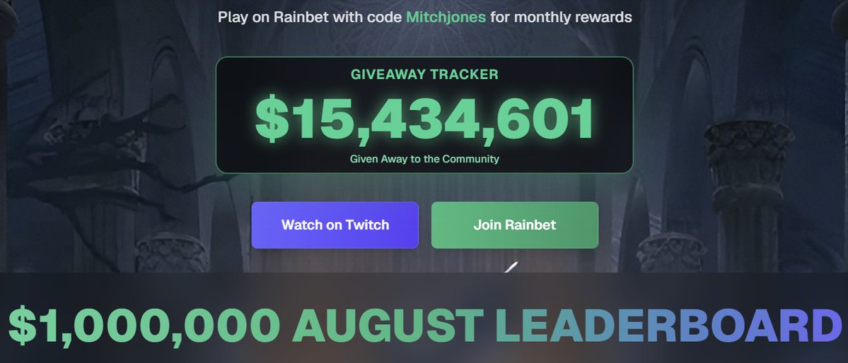MitchJonez's tweet photo. $1.4M given away in the last 12 streams!

Like &amp; Reply to this Tweet for a $2000 cash giveaway

Live now on Twitch with $100K in giveaways + another $11K in Discord, links below https://t.co/5Ho0Xm3af6