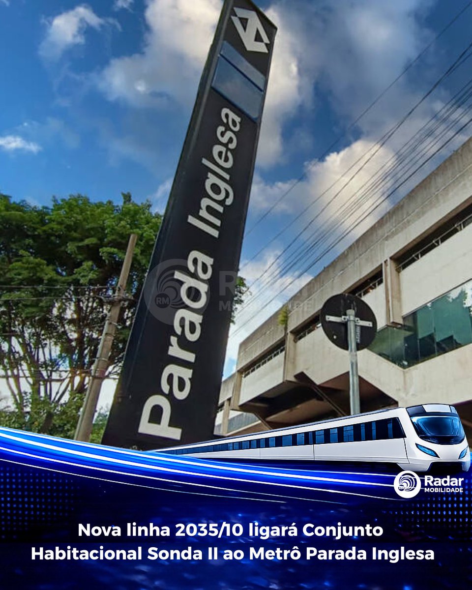 RadarMobilidade's tweet photo. A #SPTrans informam que, a partir de sábado, 15 de agosto, a nova linha 2035/10 Metrô Parada Inglesa – Conj. Hab. Sonda II passará a atender os moradores do Jardim Cabuçu, Zona Norte da capital.
A linha 2035/10 funcionará todos os dias da semana, das 4h30 às 23h30, em sistema circular, com ponto inicial e final no Metrô Parada Inglesa. Serão realizadas 40 partidas nos dias úteis, 33 aos sábados e 33 aos domingos.
2035/10 Metrô Parada Inglesa – Conj. Hab. Sonda II – Circular
Sentido Único: Term. Parada Inglesa, Rua Prof. Marcondes Domingues, Av. Luiz Dumont Villares, Av. Álvaro Machado Pedrosa, Rua Paulo de Faria, Rua dos Ferroviários, Avenida Guapira, Rua Major Dantas Cortez, Av. Gustavo Adolfo, Av. Dr. Abilio Sampaio, Rua Canedos, Rua Tanque Velho, Av. Jardim Japão, Av. João Simão de Castro, Viaduto Sobre a Fernão Dias, Rua Brasileira, Rodovia Fernão Dias (Conj. Hab. Sonda B), Rua Anoriaçu, Ac Retorno, Rua Bernardo Lopes, Rodovia Fernão Dias, Ac Acesso, Avenida João Simão de Castro, Av. Jardim Japão, Rua Tanque Velho, Rua Rio Formoso, Av. Dr. Abilio Sampaio, Av. Gustavo Adolfo, Rua Major Dantas Cortez, Avenida Guapira, Av. Gen Ataliba Leonel, Rua Antônio Domingues de Carvalho, Av. Luiz Dumont Villares, Term. Parada Inglesa.
Ponto inicial/final: Term. Parada Inglesa
Dias de funcionamento: dias úteis, sábados e domingos
Horário de funcionamento: das 4h30 às 23h30