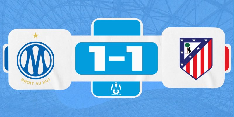 LaMinuteOM_'s tweet photo. Égalisation de Madrid. Dommage ! 

#TeamOM | #OMATM https://t.co/jnLX5Y2w8h