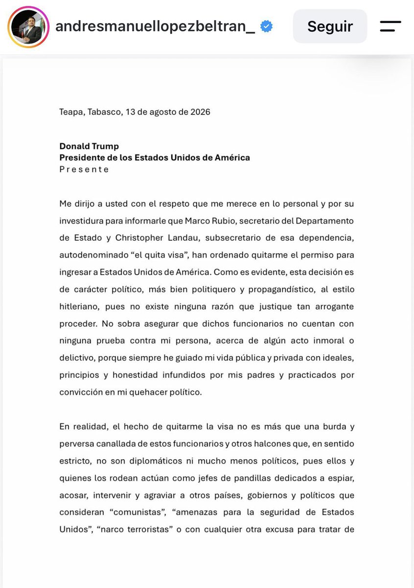 URGabrielR's tweet photo. .

Seré breve:

El     PÁNICO     se  apoderó  de  Palenque.

#AndyLópezBeltrán

#andychilletas

#NarcoRégimen

#NarcoRegimenFascista

#NarcoGobierno

#NarcoJr

#NepoBaby

#MorenaCuevaDeNarcos

#MorenaCuevaDeCorruptos

#MorenaCuavaDeLadrones

#MorenaCuevaDeNarcos
#NarcoGobierno https://t.co/AHMaogdnPy