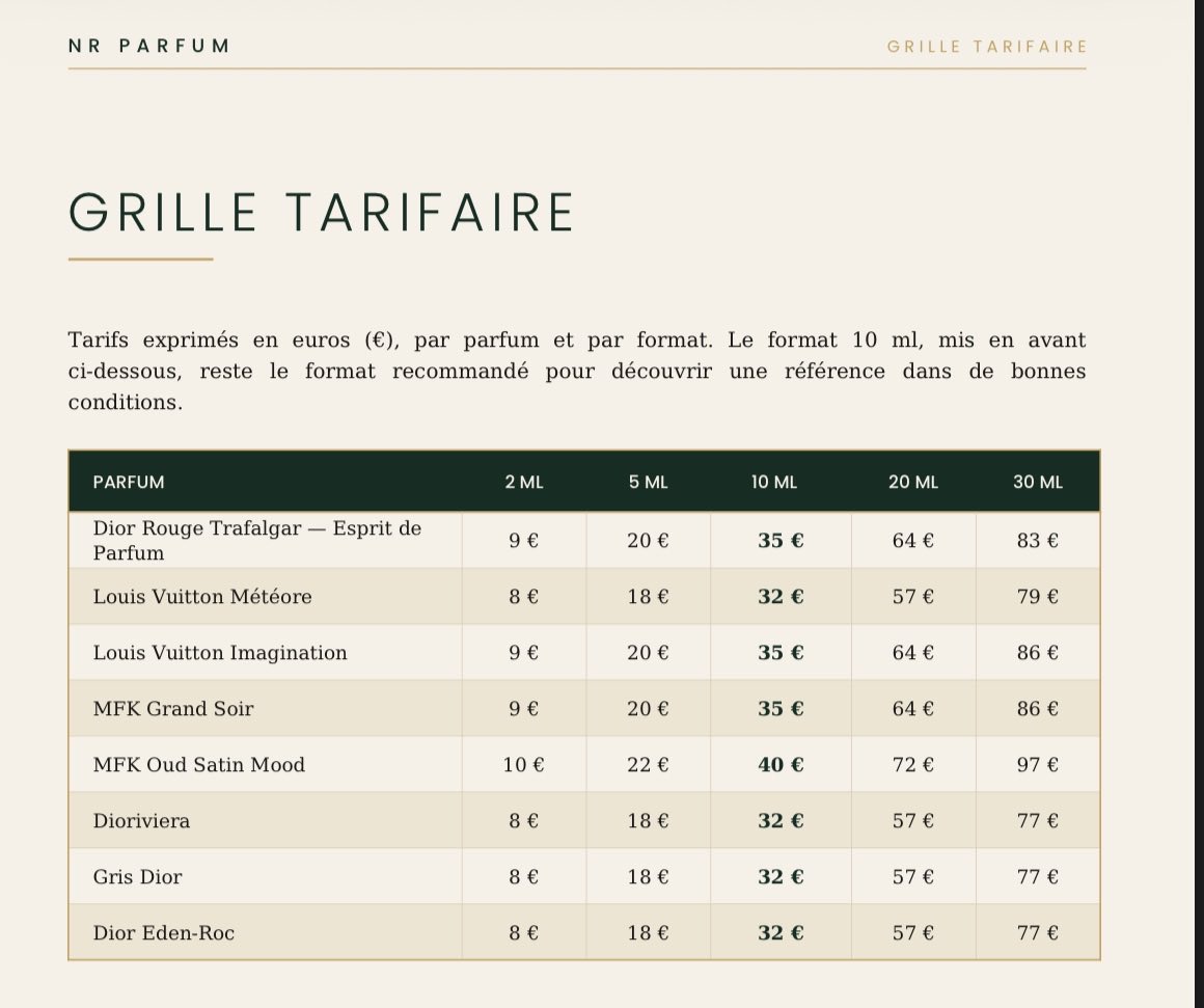 nrparfumfr's tweet photo. Mise à jour de notre grille tarifaire !

N’hésitez pas à nous contacter pour la moindre question 🙋‍♂️ https://t.co/FDjPPPIsZQ