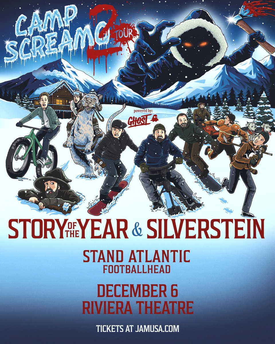 RiotFest's tweet photo. JUST ANNOUNCED! 🏔️
@StoryoftheYear &amp; @silverstein with @standatlantic and @footballheadchi on December 6 at @TheRivChicago. Tickets on sale Wednesday, August 19 at 10AM: https://t.co/PE5ajFXK8R https://t.co/GUICe9t9U3