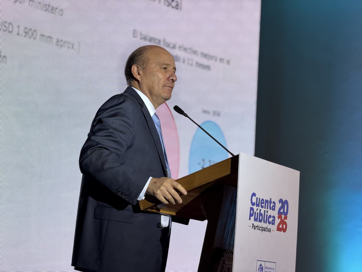 SubseHacienda's tweet photo. Cuenta Pública Participativa 2026

El subsecretario Sebastián Vallebona participa de la Cuenta Pública del Ministerio de Hacienda junto al ministro Quiroz y otras altas autoridades nacionales y de la zona. https://t.co/doBT5BAxqo