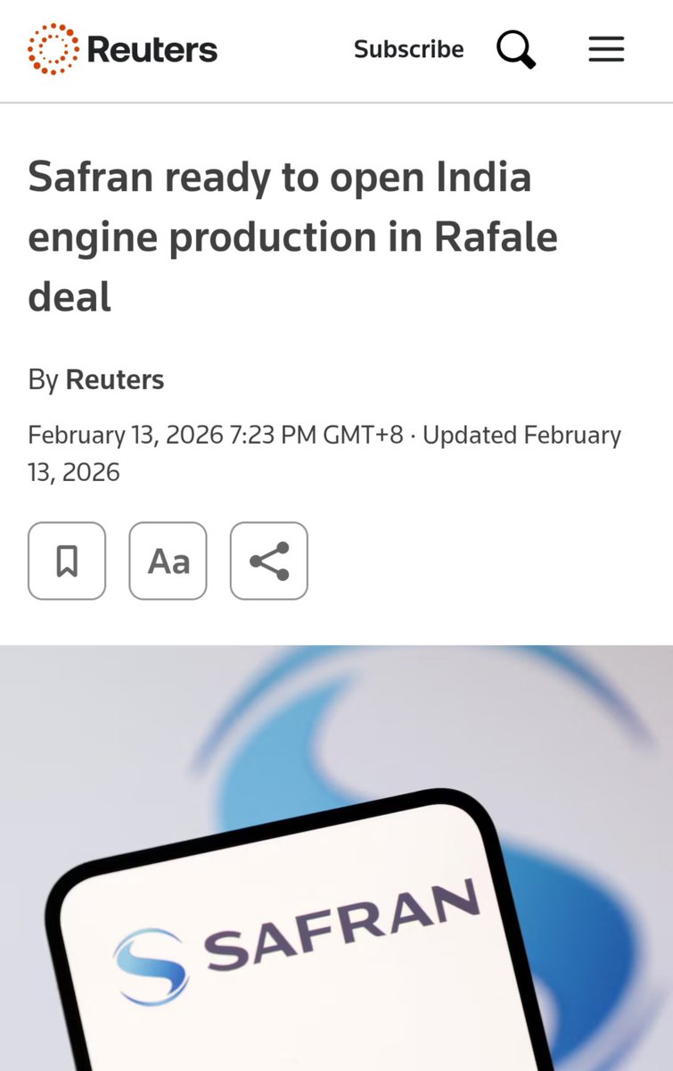 arunpudur's tweet photo. ⚡ It’s raining jet engines in India! 🇮🇳

Safran + DRDO/GTRE and Reliance + Rolls-Royce are now in the race for 5th/6th-gen aero engines (AMCA), alongside Kaveri 2.0 to replace GE404.

Complete tech ownership.

The US / GE played games.

India will now dominant Jet Engines. https://t.co/774RVIJQmB
