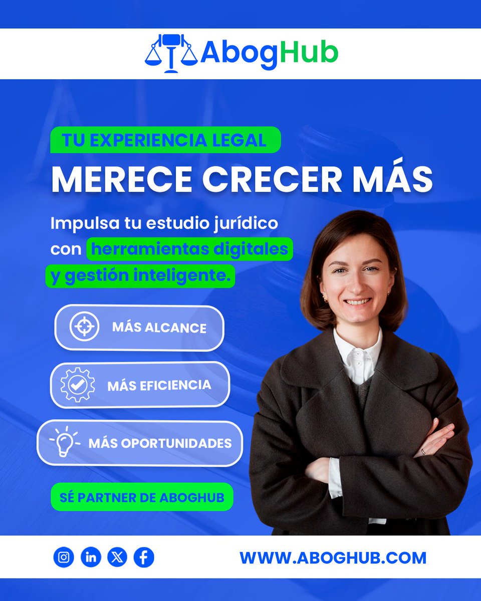 AbogHub's tweet photo. 💼 ¿Eres abogado o tienes un estudio jurídico?

🚀 Conecta con nuevas oportunidades, gana visibilidad y forma parte del ecosistema LegalTech de AbogHub.

Haz crecer tu práctica. ⚖️

#AbogHub #LegalTech #LawyerLife https://t.co/VA2EfrOYTM