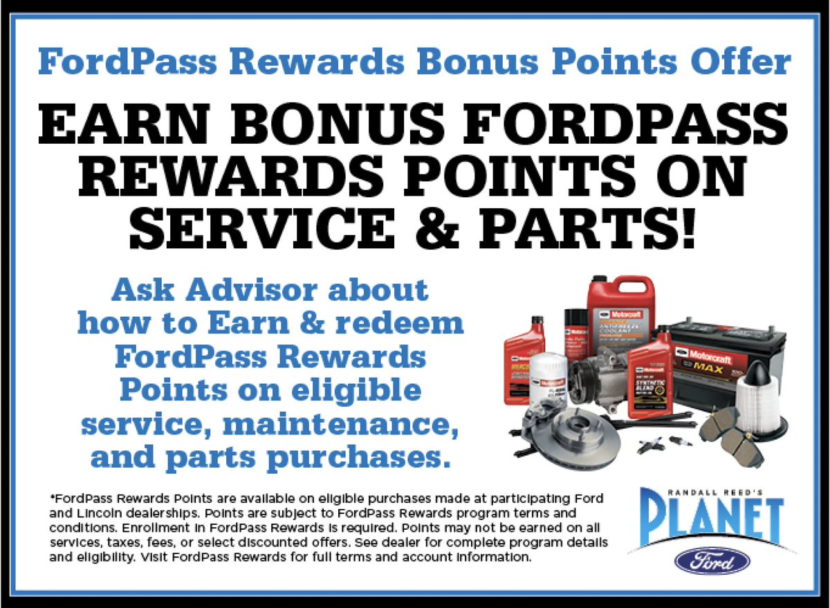 PlanetFord45's tweet photo. 🚙💙 With #FordPass Rewards at #PlanetFord in #Spring, you can earn points on eligible #service visits &amp; redeem points on future #maintenance, #accessories &amp; more. Sign up online or ask your #PlanetFord advisor!
📍I-45 off Loretta, Spring
🌎 https://t.co/gQlAbSY4vl https://t.co/FOdZZoOIhy