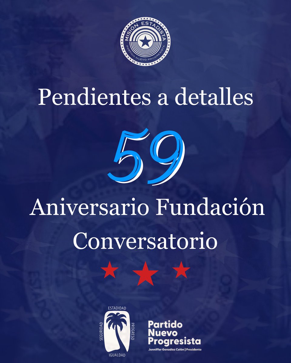 MEstadistaPR's tweet photo. Pendientes a más detalles del Conversatorio, celebrando 59 años de historia, compromiso y visión de futuro. https://t.co/0A31W9dRWa