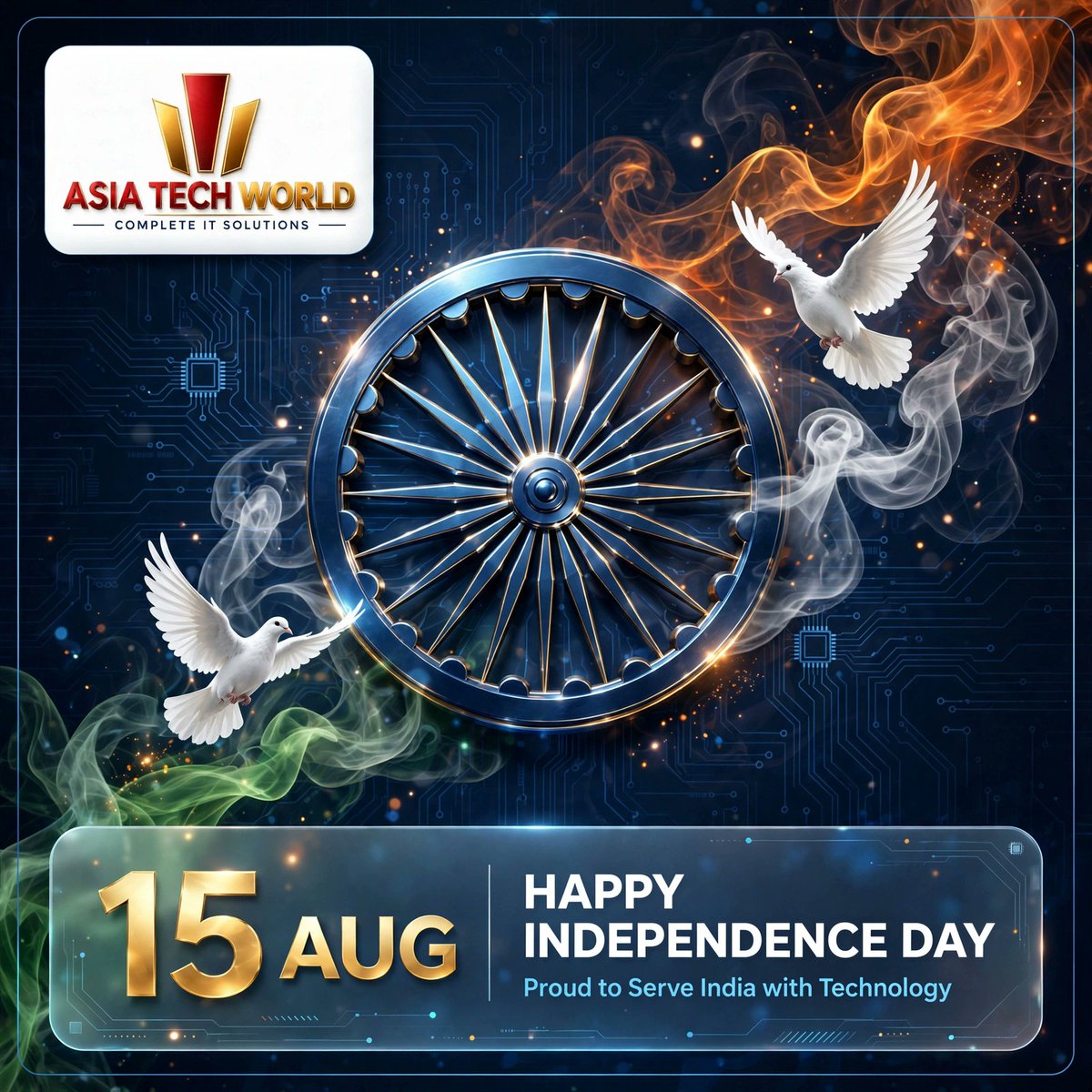 asiatechworld's tweet photo. Freedom gave us the power to dream.
Innovation gives us the power to build. 🇮🇳

This Independence Day, let’s create a stronger, smarter and digitally empowered India.

Happy 80th Independence Day!
Jai Hind!

#IndependenceDay #IndiaAt80 #AsiaTechWorld #JaiHind #india https://t.co/IYLgwgjUYG