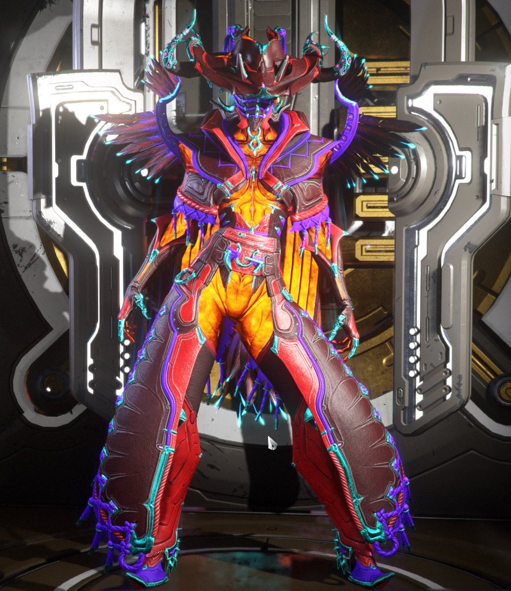 FashionframeNin's tweet photo. I love colorful fashion.

Mesa day of the dead, by Kiddae (IGN)

#fashionframe #tennocreate #warframe https://t.co/lucPFlHl5x