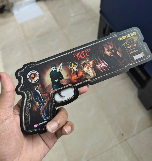 KJagadeesh_JSP's tweet photo. #Panja4k ticket designs 🔥🔥 https://t.co/sGk097ZcrD