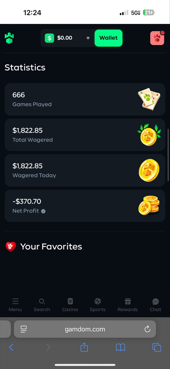 Zachdaily7's tweet photo. @stevewilldoit Gamdon 100% deposit match is so bad it's not even funny, 35x wager requirement and there's a max bet of $10? That means no bonus buys on any slots. I deposit 500 and I get 500 from them and I have to wager 35000$ before I can withdraw my original funds. But limited to a 10$ bet https://t.co/1ehPbip4l9