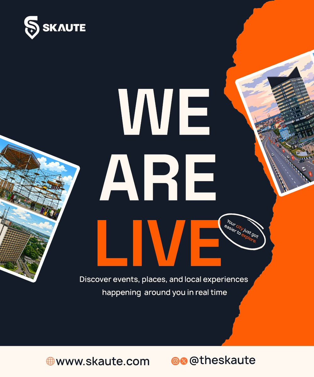 theskaute's tweet photo. Port Harcourt, we're live. 🧡
The places you haven't discovered.
The events you almost missed.
The communities you didn't know existed.
They're on Skaute.

Explore: https://t.co/7RI4bo64Bc https://t.co/y8finrcLpi