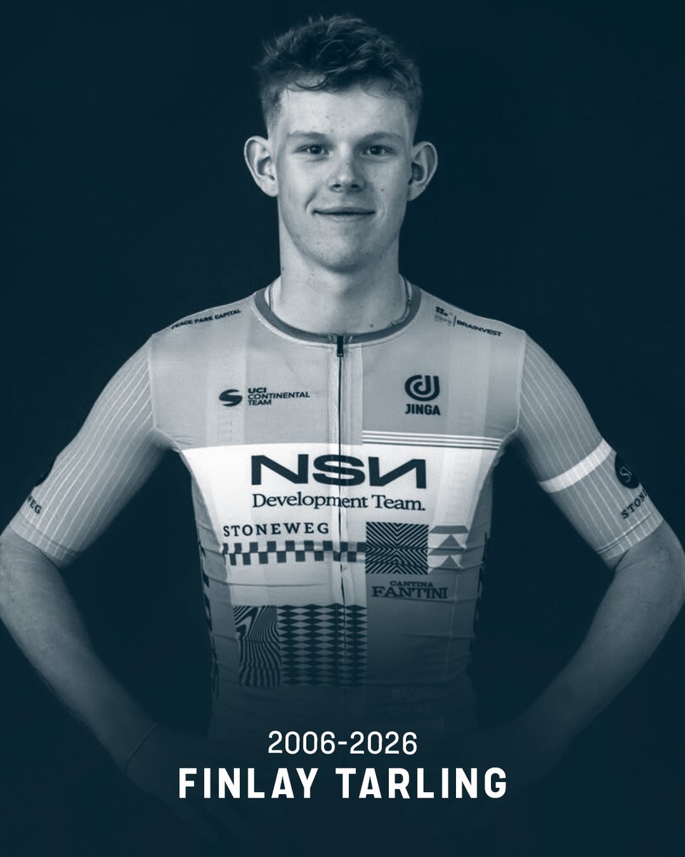 cyclingontnt's tweet photo. We are deeply saddened to learn of the passing of young British cyclist Finlay Tarling. We send our condolences to his family, friends and everyone at the NSN Development Team.

Rest in peace ❤️ https://t.co/xCAwV5U5n6