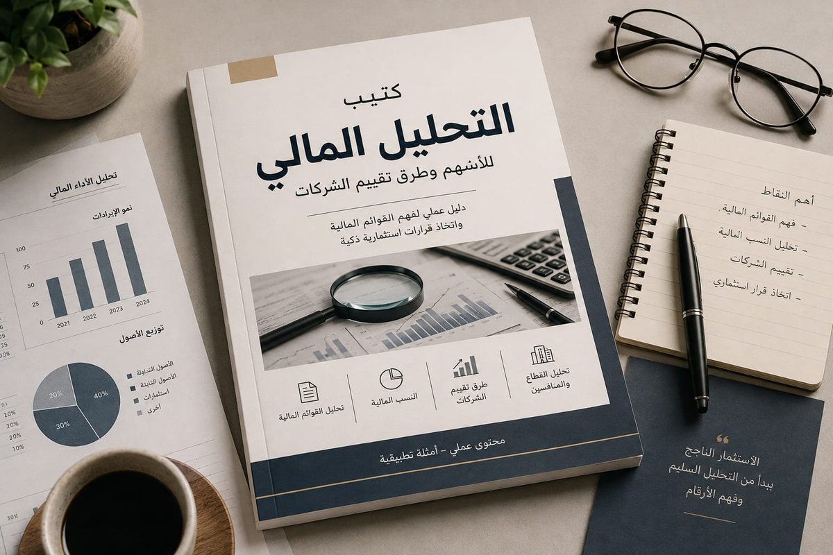 RuwadAlstithmar's tweet photo. 🔴 من طول الغيبات جاااب الغنايم ..!😁✋️

ابشششركم كتيب التحليل المالي للأسهم صار "جااااهز" ✅️

وإذا كنت مستثمر أو تبي تستثمر في الأسهم فهذا الكتيب بيساعدك بإذن الله على فهم الشركة من جميع النواحي قبل لاتشتري فيها.

وحرصت أشد الحرص على ان المحتوى يكون واضح وسلس للمتلقي واهم شيء انه يكون ممتع بعيدا عن اسلوب الكتب "التقليدية"👍 

كتيب "التحليل المالي للأسهم" يُمكنك من قراءة النسب الما��ية ومعرفة طرق تقييم الاسهم و يركز على محتوى: 

1- فهم قراءة القوائم المالية ✅️
2- فهم طريقة التحليل الرأسي والأفقي للأسهم ✅
3- معرفة طرق تحليل النسب المالية للشركات
4- طريقة قراءة التدفقات النقدية للشركة بشكل مفصل وواضح ✅️
5- طريقة تقييم الاسهم ومعرفة السهم هل هو مناسب للشراء أو لا ✅️
6- مقارنات بين شركات من ناحية الربحية والسيولة بهدف فهم المعلومة بشكل أوضح ✅️
7- نماذج مالية تساعدك على تحليل الاسهم بشكل عام ✅️
8- معرفو تحليل الديون والملائه المالية للشركات.
9- وغير ذلك الكثييير ...✅️

الكتيب يحتوي على أكثر من 40+ صفحة وياخذك في رحلة من "أساس" التحليل المالي الا وهو فهم القوائم المالية الى طرق تقييم الاسهم مروراً بعده مراحل ومحطات ..!😍

الهدف من الكتيب هو نشر ثقافة الوعي المالي والاستثماري وبإذن الله بعد ماتخلص قراءة الكتيب ... راح تكون فاهم في التحليل والنسب المالية وعندك خلفية شاملة عن الاسهم والقوائم المالية والتحليل المالي بشكل مفصل ✅️

— طبعا ما أخفيكم كم اخذ وقت وجهد الخ .. لكن حرصت للامانه ان الكتيب يكون بسعر "رمزي" ومناسب للجميع .. بالختام حبيت اشكركم على دعمكم وتحفيزكم لي وانتم "الرقم الصعب دائما وأبداً"🫡

.. والحمدلله دائماً وابداً على اتمام هذا الكتيب.

رابط الكتيب: 
https://t.co/0NXxq3omnB