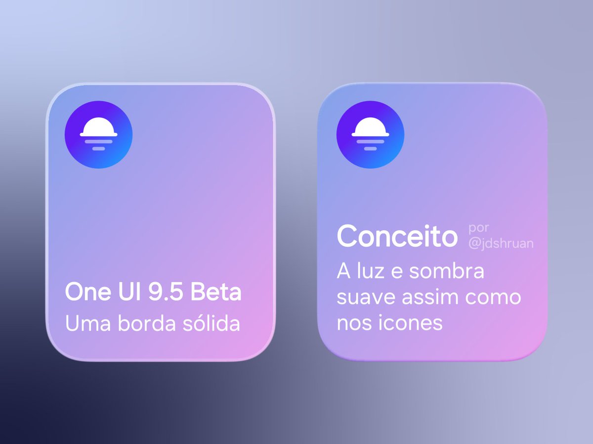 jdshruan's tweet photo. Assim como nos icones...

One UI 9.5 https://t.co/3oJSZU8pXs