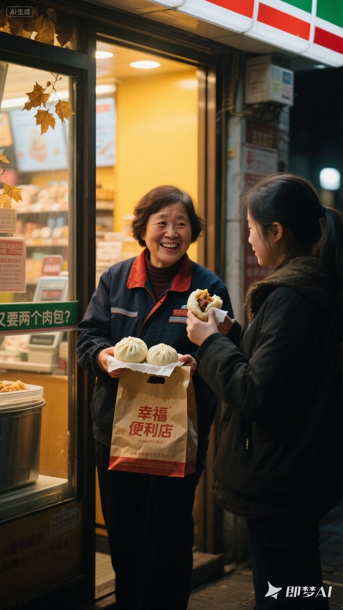 AminorWeakness's tweet photo. Late-night convenience store run with my person  Found the last matcha bun and shared it like we won the lottery – soft, sweet, and way better with you! https://t.co/4eFkVVLULW